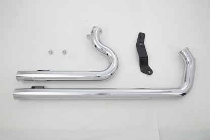 XL Shotgun Exhaust Drag Pipe Set Chrome