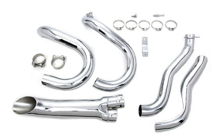 Chrome 2 into 1 Exhaust Header Set