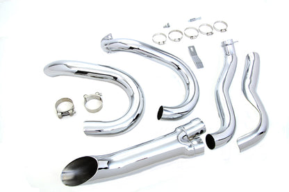 Chrome 2 into 1 Exhaust Header Set