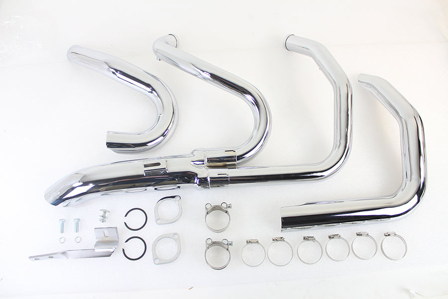 Wyatt Gatling 1-3/4 2 into 1 Exhaust Header Set Chrome