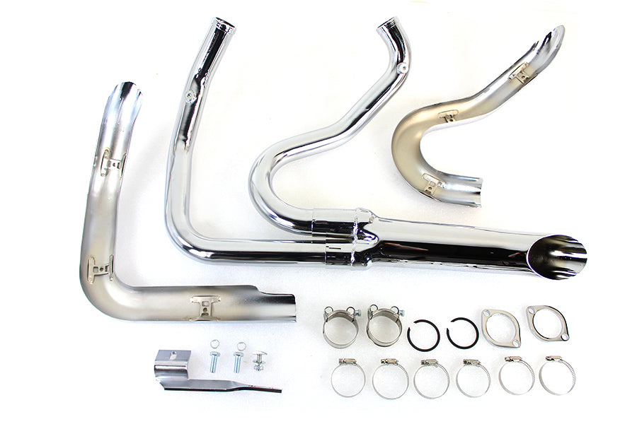 Wyatt Gatling 1-3/4 2 into 1 Exhaust Header Set Chrome