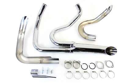 Wyatt Gatling 1-3/4 2 into 1 Exhaust Header Set Chrome