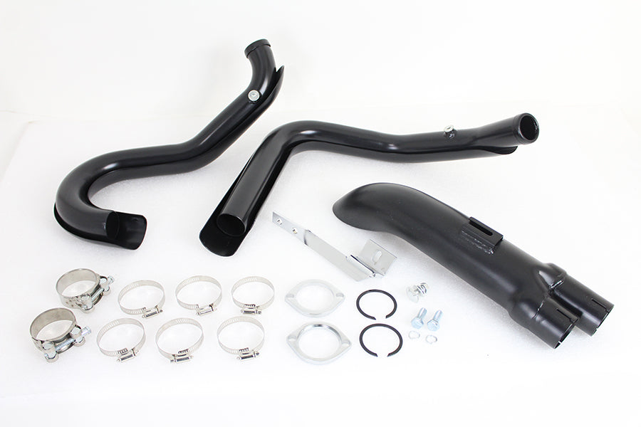 Wyatt Gatling 1-3/4 2 into 1 Exhaust Header Set Black