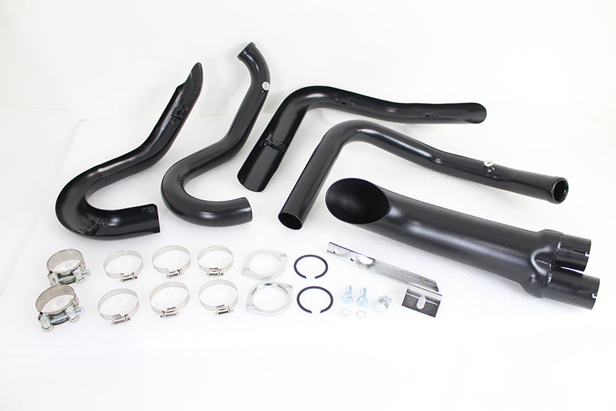 Wyatt Gatling 1-3/4 2 into 1 Exhaust Header Set Black