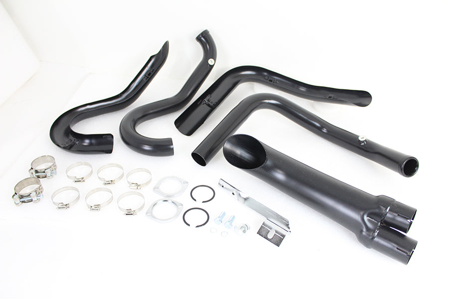 Wyatt Gatling 1-3/4 2 into 1 Exhaust Header Set Black