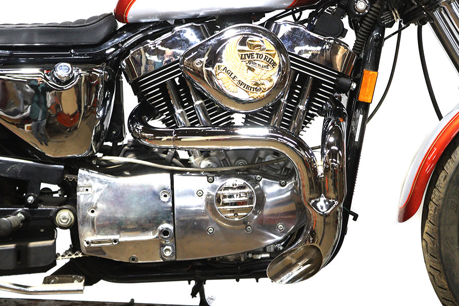 XL Flame Thrower Header Set Chrome