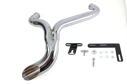 Wyatt Gatling Ground Pounder Exhaust System Chrome