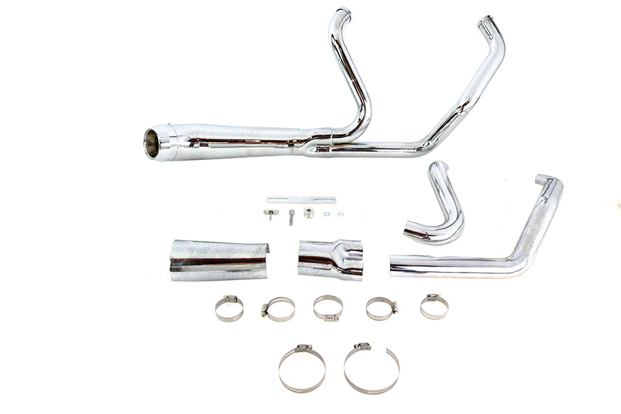 Cyclone 1-3/4 2 into 1 Exhaust Header Set Chrome