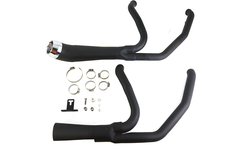 Cyclone 1-3/4 2 into 1 Exhaust Header Set Black