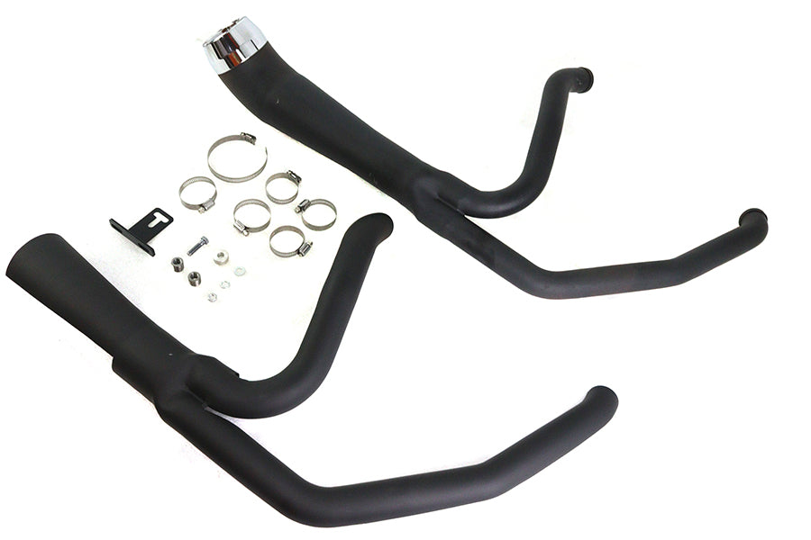Cyclone 1-3/4 2 into 1 Exhaust Header Set Black