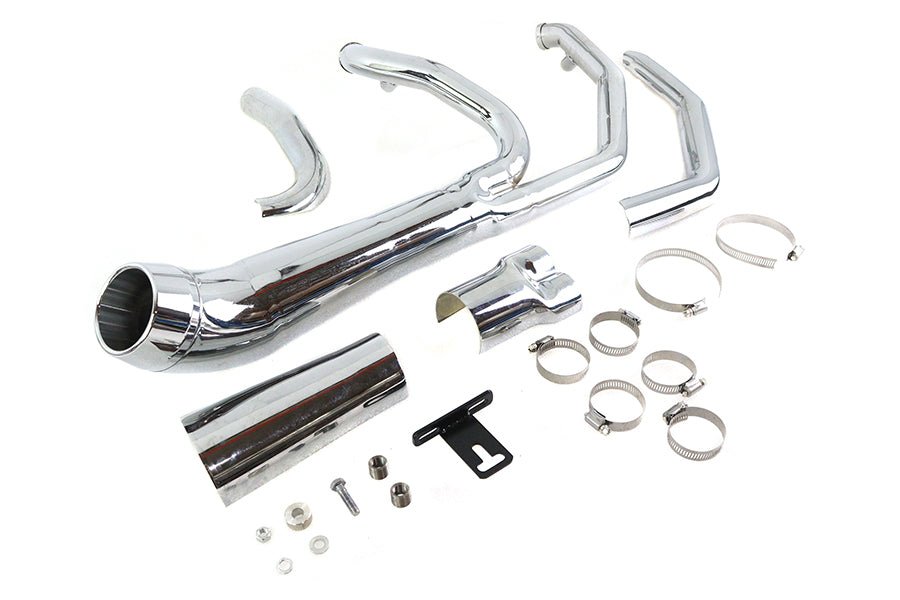 Cyclone 1-3/4 2 into 1 Exhaust Header Set Chrome