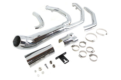 Cyclone 1-3/4 2 into 1 Exhaust Header Set Chrome