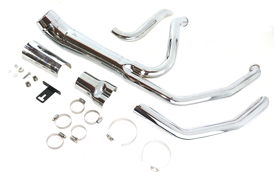 Cyclone 1-3/4 2 into 1 Exhaust Header Set Chrome