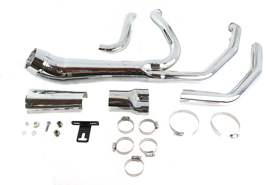 Cyclone 1-3/4 2 into 1 Exhaust Header Set Chrome