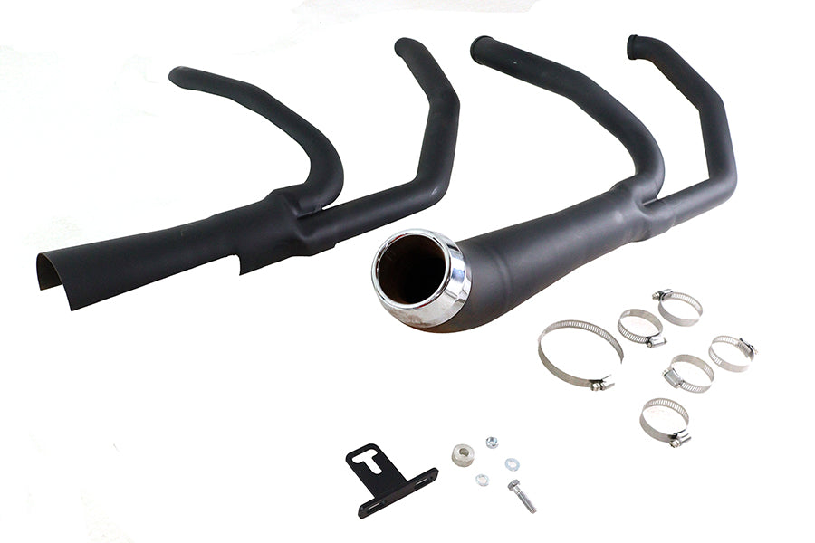 Cyclone 1-3/4 2 into 1 Exhaust Header Set Black