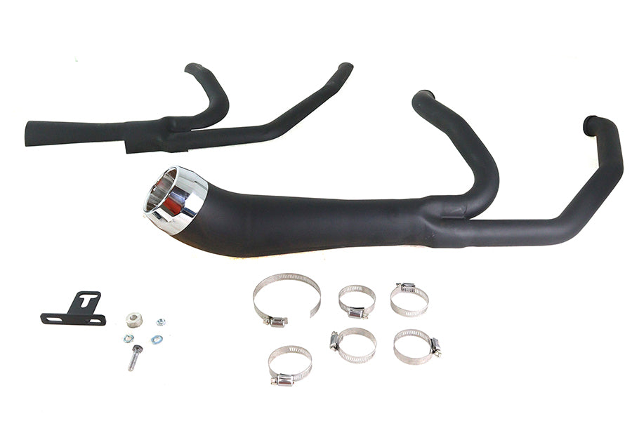Cyclone 1-3/4 2 into 1 Exhaust Header Set Black