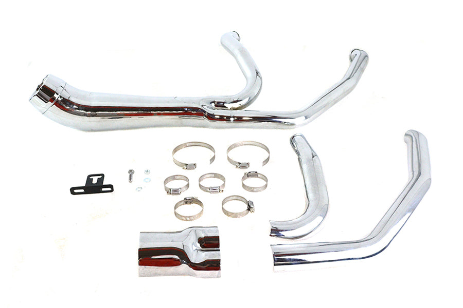 Cyclone 1-3/4 2 into 1 Exhaust Header Set Chrome