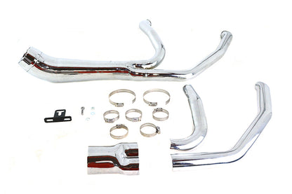 Cyclone 1-3/4 2 into 1 Exhaust Header Set Chrome