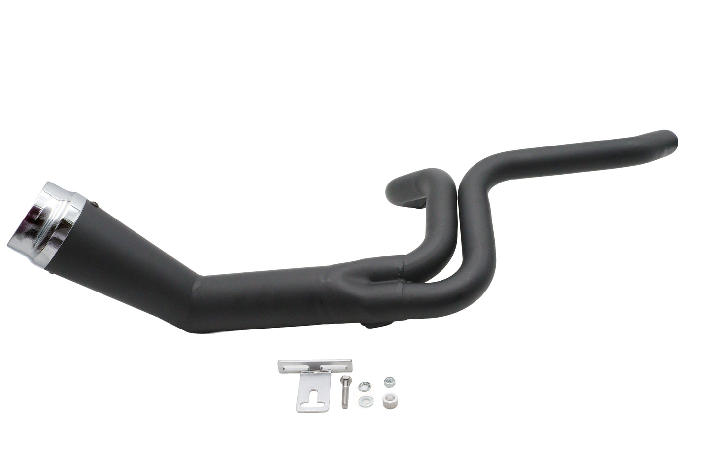 Cyclone 1-3/4 2 into 1 Exhaust Header Set Black