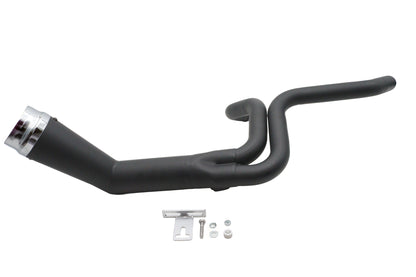 Cyclone 1-3/4 2 into 1 Exhaust Header Set Black