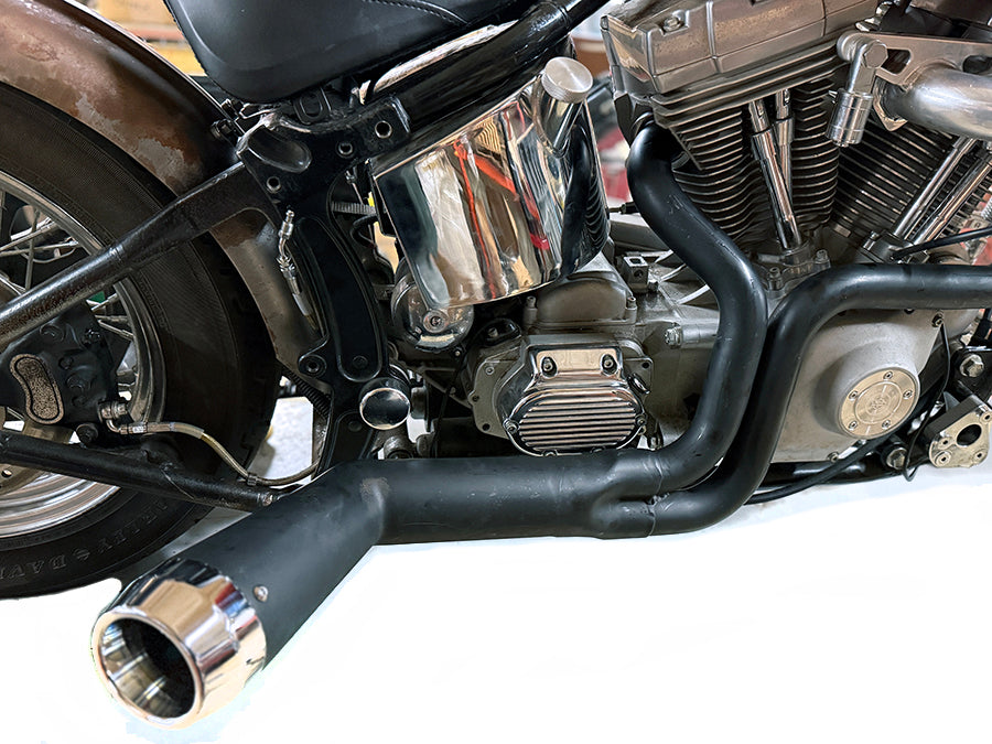 Cyclone 1-3/4 2 into 1 Exhaust Header Set Black