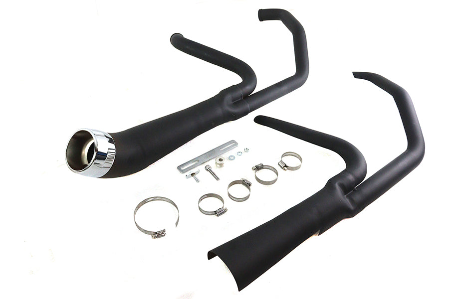 Cyclone 1-3/4 2 into 1 Exhaust Header Set Black
