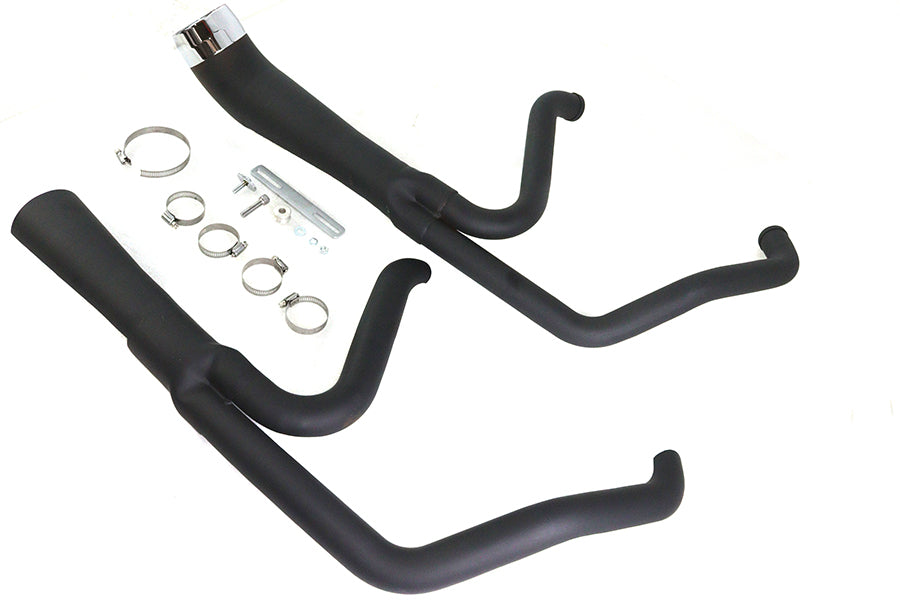 Cyclone 1-3/4 2 into 1 Exhaust Header Set Black