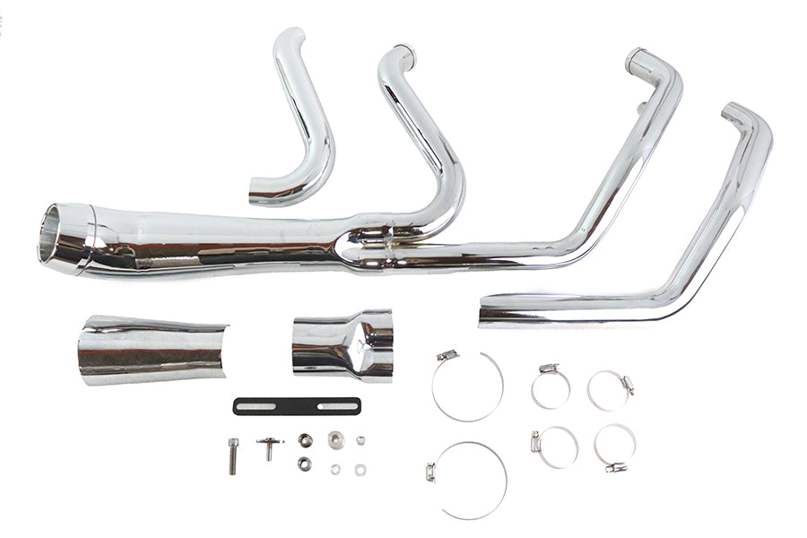 Cyclone 1-3/4 2 into 1 Exhaust Header Set Chrome