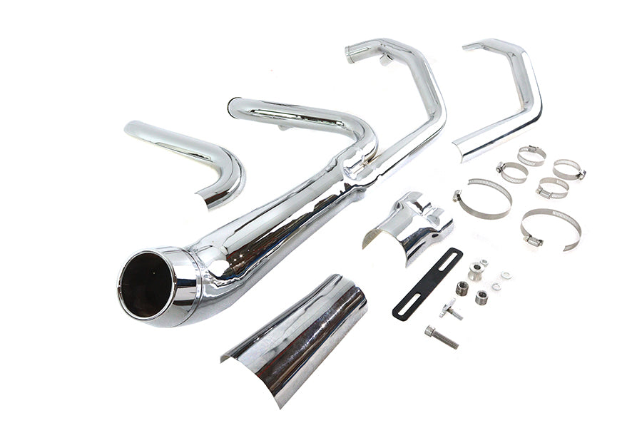 Cyclone 1-3/4 2 into 1 Exhaust Header Set Chrome