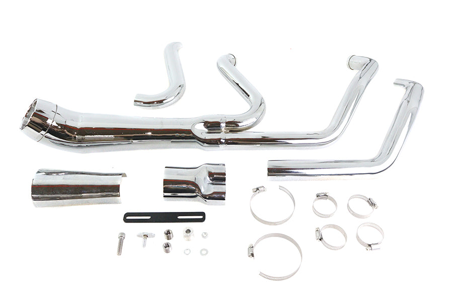 Cyclone 1-3/4 2 into 1 Exhaust Header Set Chrome