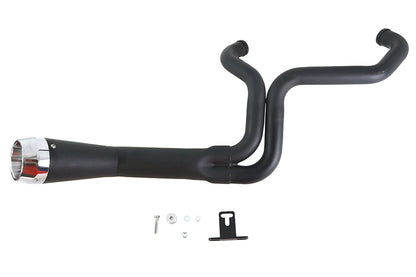 Factory Sample FLT Offset Megaphone 2:1 Exhaust Black with