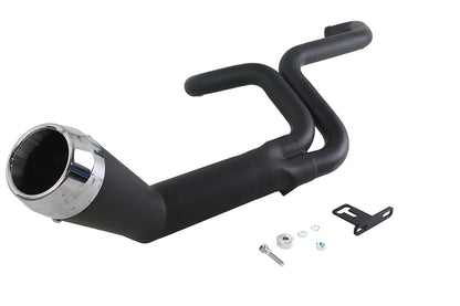 Factory Sample FLT Offset Megaphone 2:1 Exhaust Black with