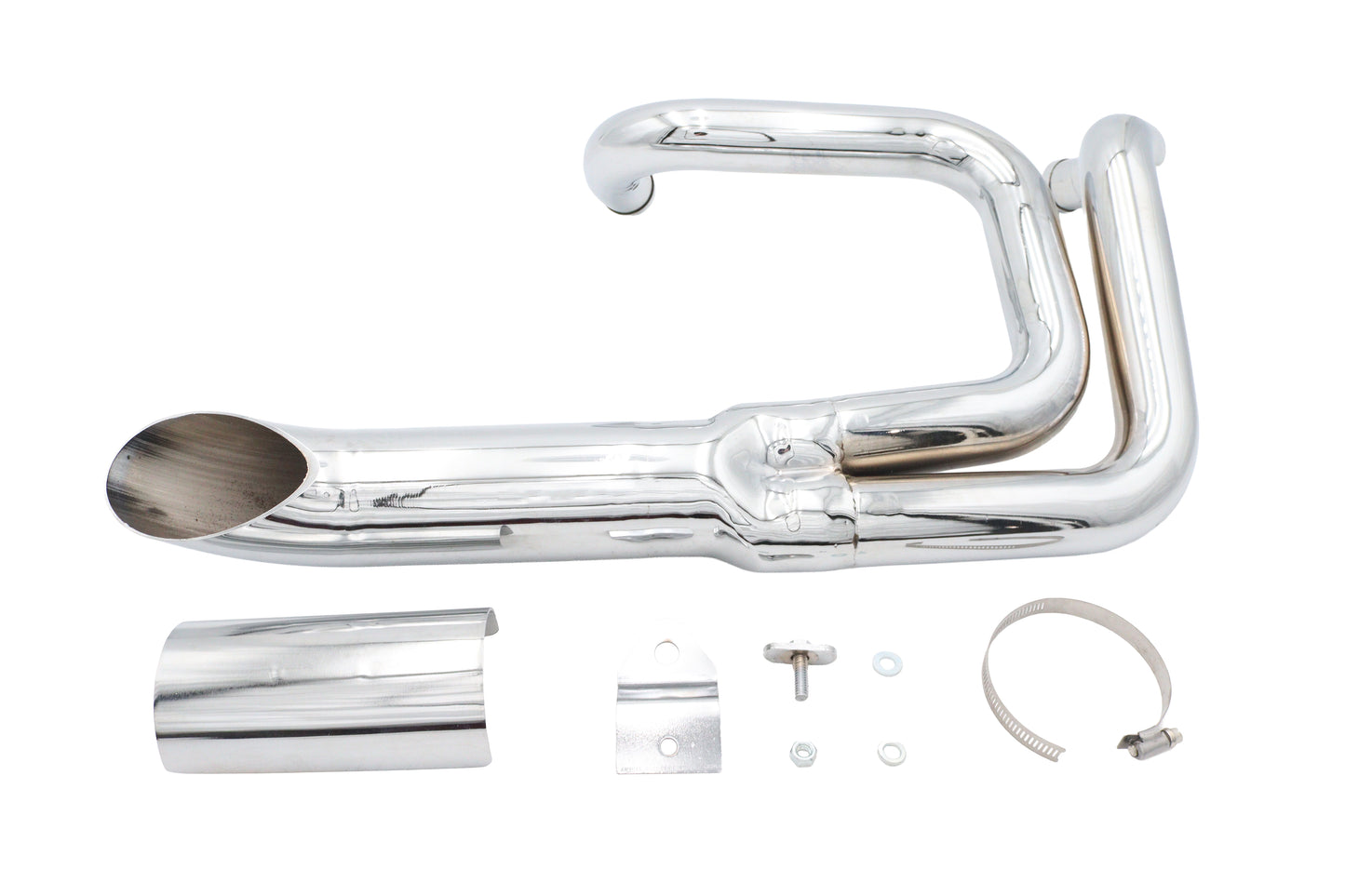 Wyatt Gatling Lake Style Exhaust System Chrome