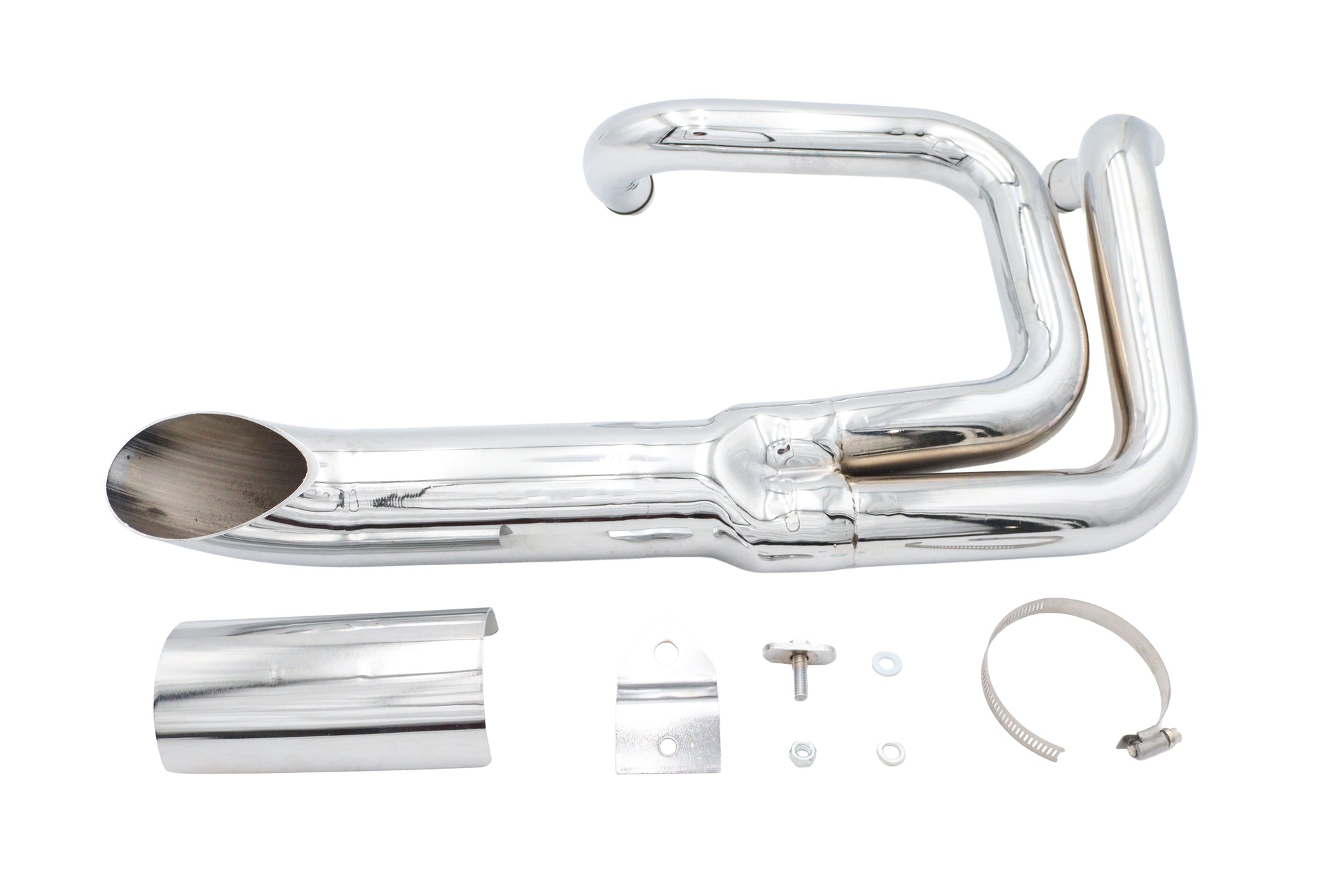 Wyatt Gatling Lake Style Exhaust System Chrome
