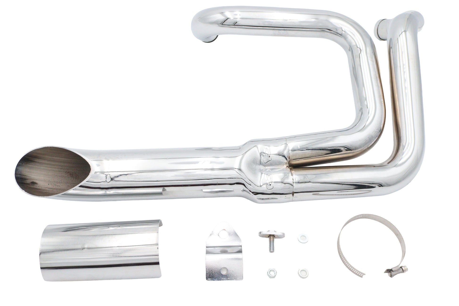 Wyatt Gatling Lake Style Exhaust System Chrome