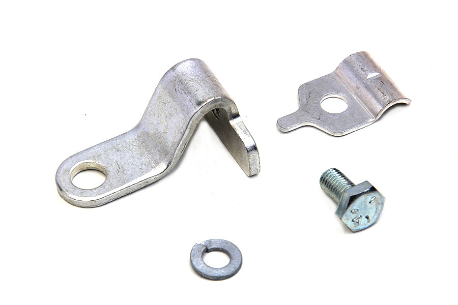 Cadmium Throttle Cable Bracket and Clamp