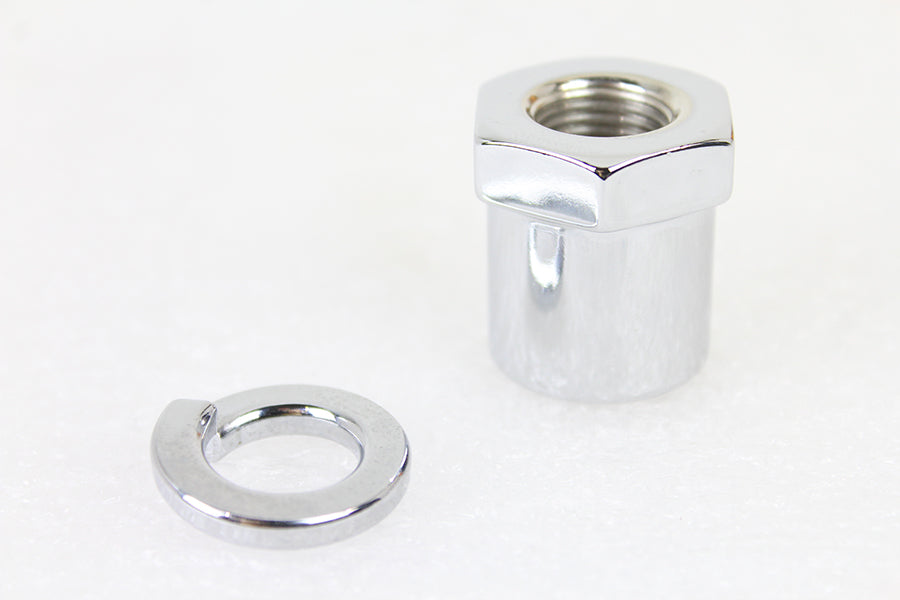 Front Axle Nut and Washer Kit Chrome Plated