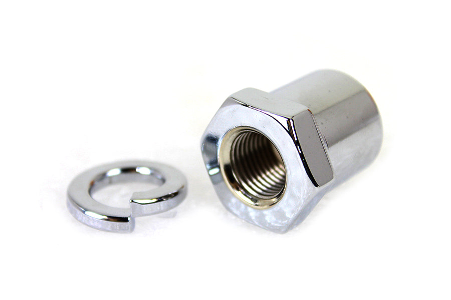 Front Axle Nut and Washer Kit Chrome Plated