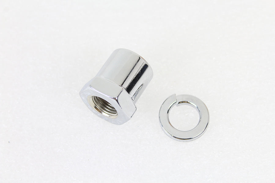 Front Axle Nut and Washer Kit Chrome Plated