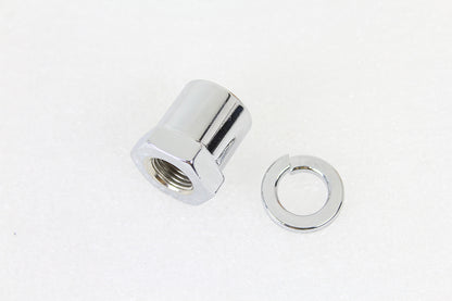 Front Axle Nut and Washer Kit Chrome Plated