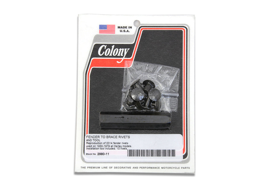 Fender to Bracket Rivet Kit