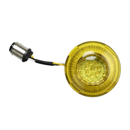 HOGWORKZ® Goldtooth™ LED Front Turn Signals for Harley-Davidson 1157 Base with Bullet Lens front