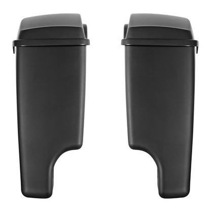 Color Matched 4" Dual Cut Stretched Saddlebags for Harley® Touring rear view