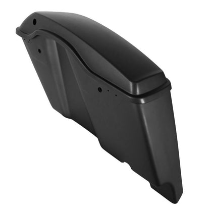 Color Matched 4" Dual Cut Stretched Saddlebags for Harley® Touring inside
