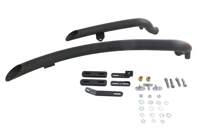 Curved Radius Exhaust Header Set Black