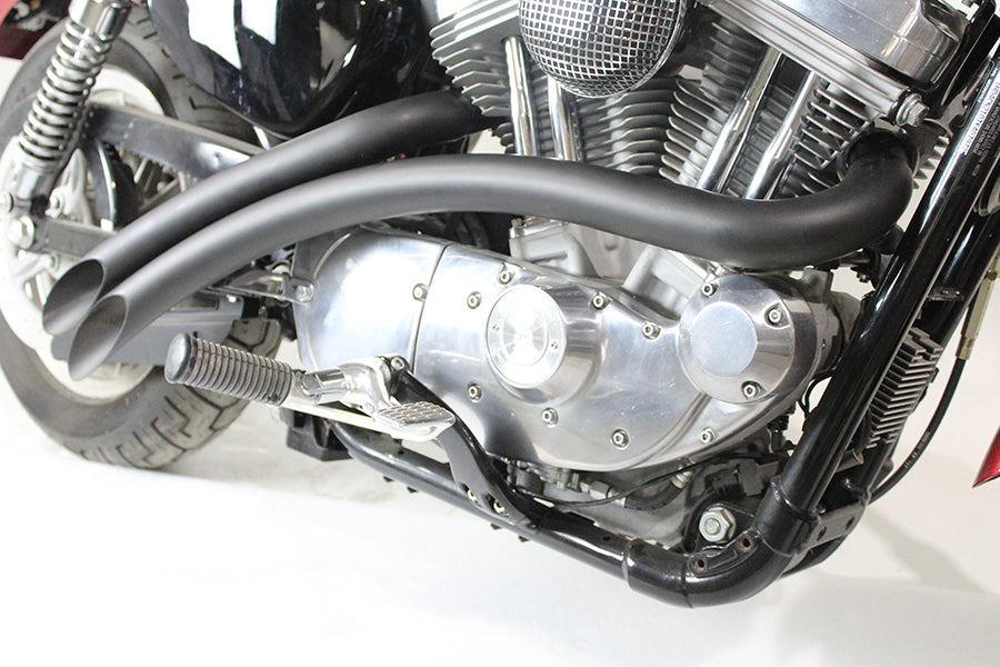 Curved Radius Exhaust Header Set Black