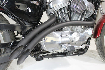 Curved Radius Exhaust Header Set Black