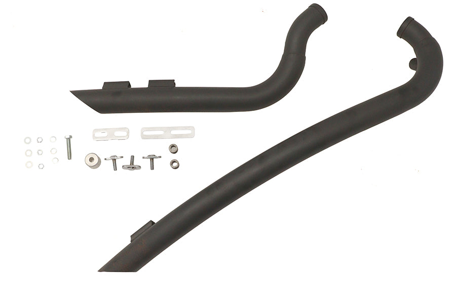 Curved Radius 2 Drag Pipe Set Black