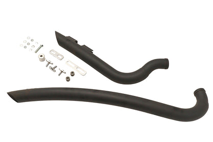 Curved Radius 2 Drag Pipe Set Black
