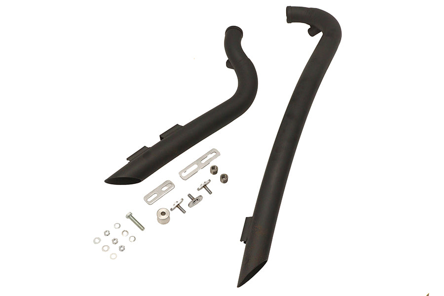 Curved Radius 2 Drag Pipe Set Black